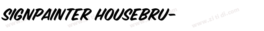 SignPainter HouseBru字体转换